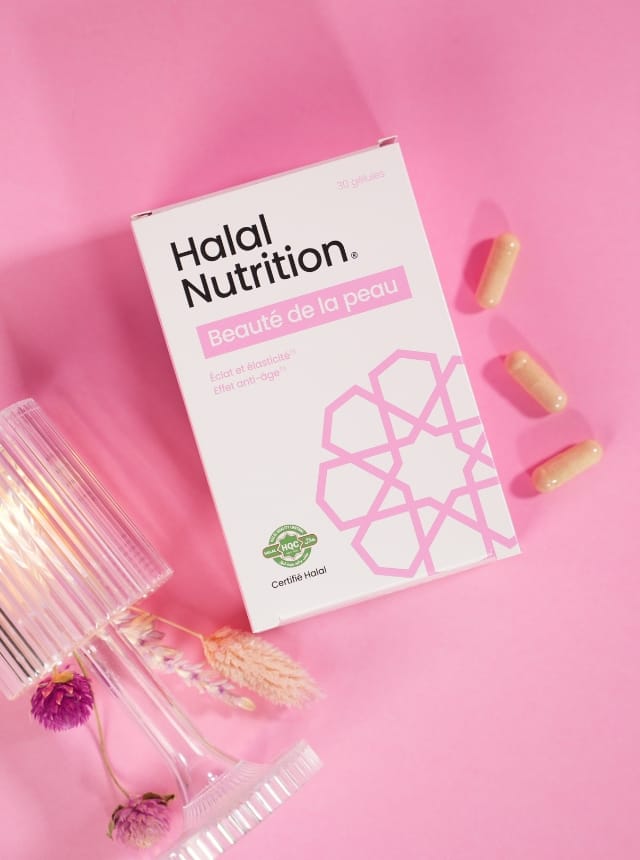 Complément alimentaire Halal - Traitement Beauté de la peau - éclat élasticité et anti-âge